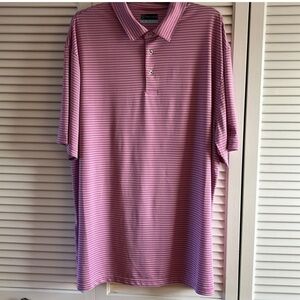 PGA Tour Polo. Pink with White stripe. Men’s 2XL. Excellent condition!